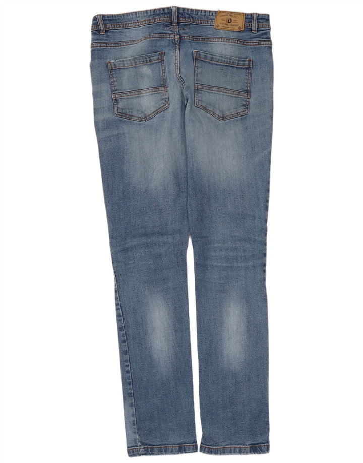 Dack's Jean Slim Homme IT 50 Large W34 L31 Bleu Coton