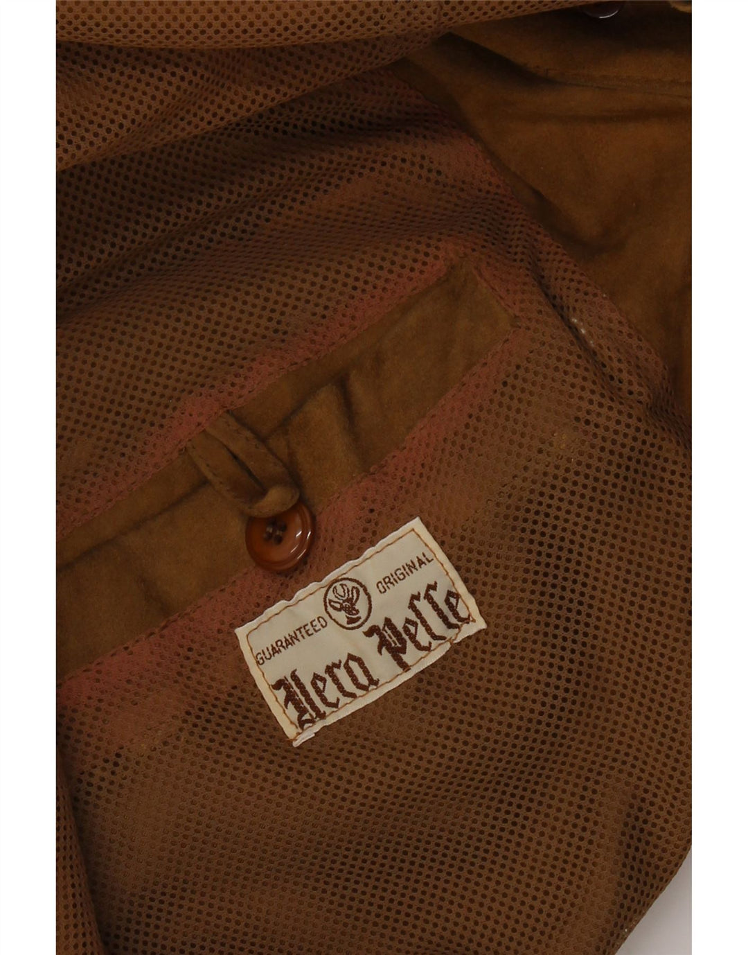 VINTAGE Veste blazer en daim à 3 boutons pour homme UK 40 Grand cuir beige