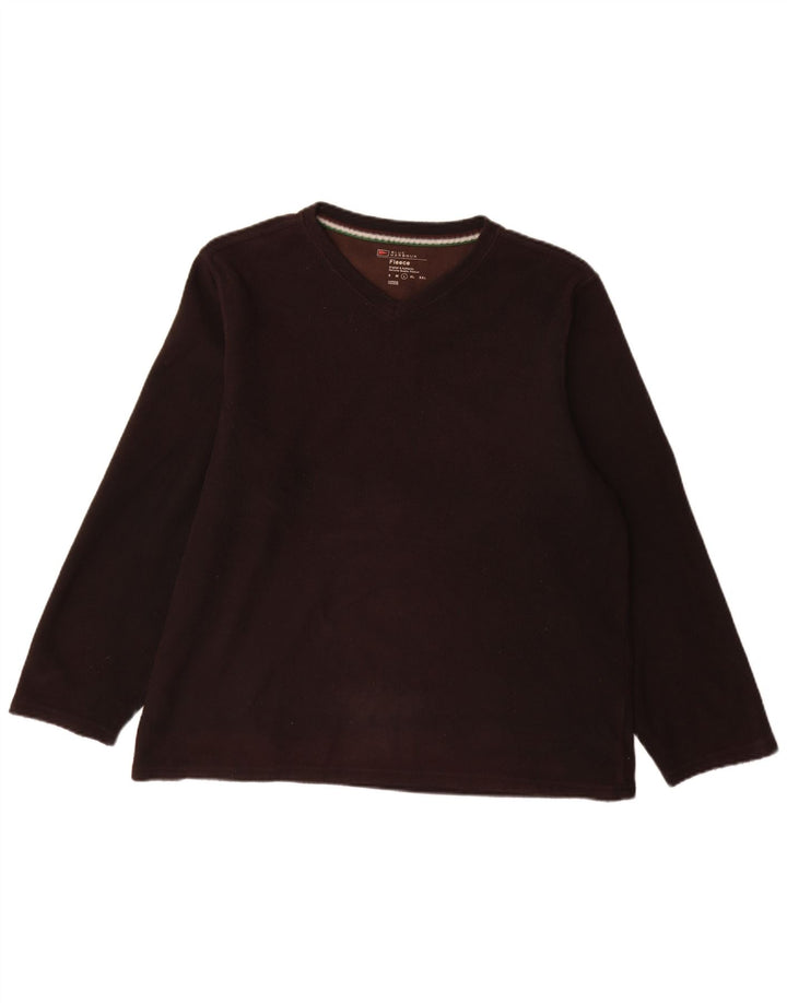 Marks & Spencer Pull polaire bleu Harbour pour homme, grand, marron, polyester