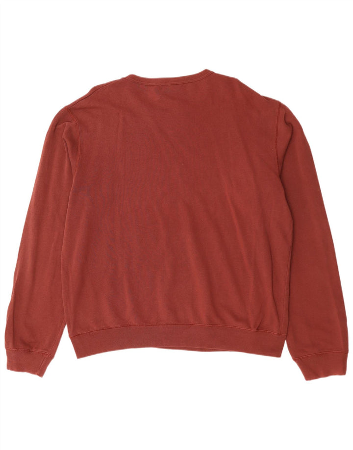 Levi's Graphic Sweatshirt Jumper Large Homme Bordeaux Coton