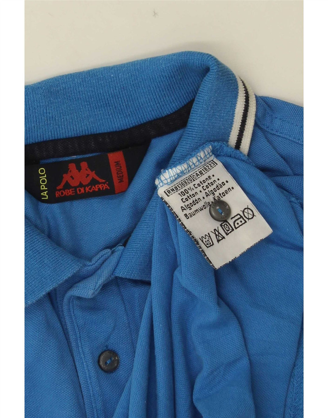 Kappa Polo Homme Bleu Moyen Coton