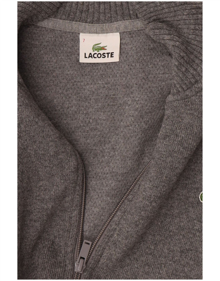 Lacoste Pull Cardigan Homme Taille 7 2XL Gris