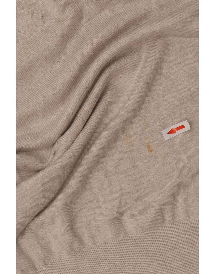 Zara Pull col roulé pour femme UK 10 Petite rayonne beige
