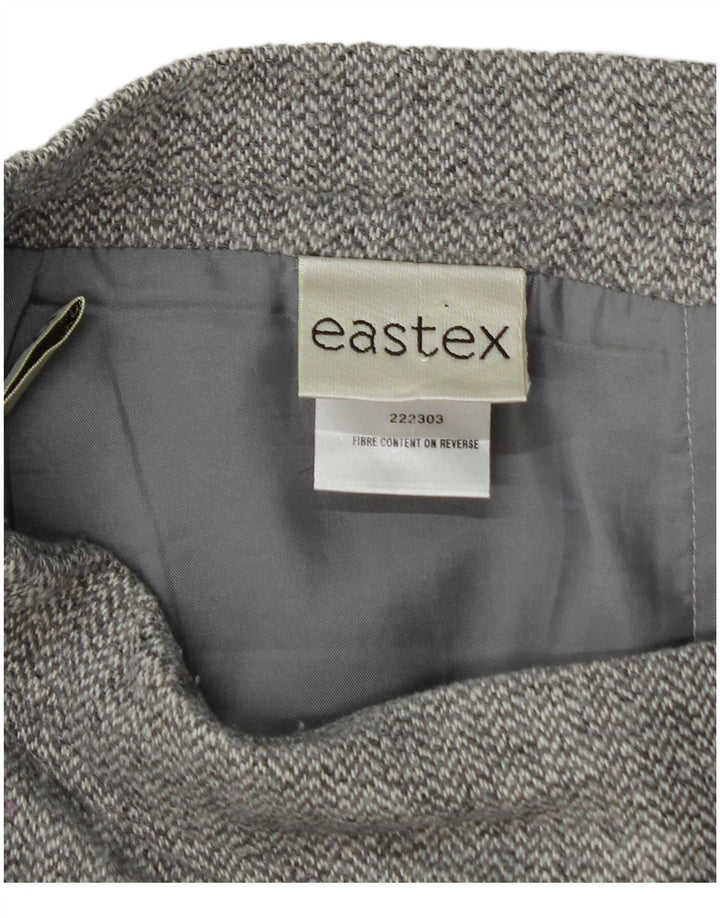EASTEX Jupe Trompette Femme UK 20 2XL W40 Gris Chevrons Polyester