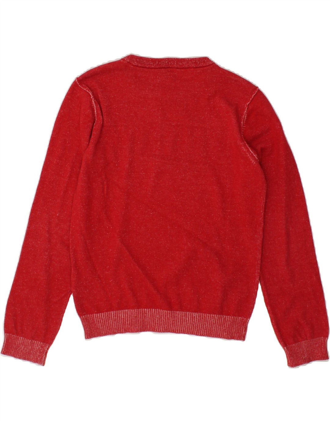 GUESS Boys Graphic Crew Neck Jumper Sweater 11-12 Years Red Vintage Guess and Second-Hand Guess from Messina Hembry 