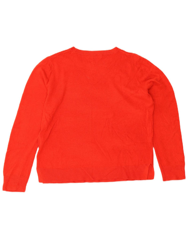 Marks & Spencer Pull surdimensionné à col bateau pour femme UK 16 Large Rouge