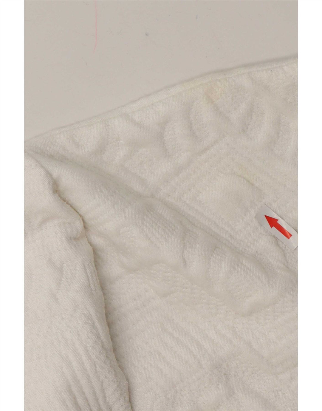 Zara Sweat-shirt coupe décontractée pour femme UK 12 Medium Blanc Géométrique