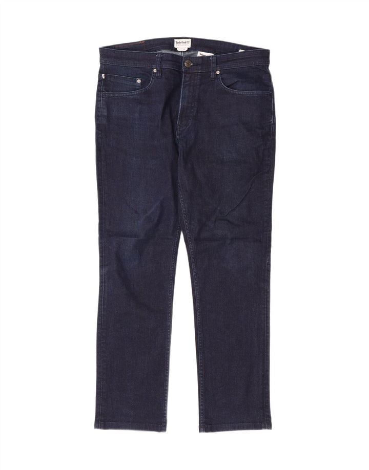 TIMBERLAND Mens Slim Jeans W34 L29 Navy Blue Cotton Vintage Timberland and Second-Hand Timberland from Messina Hembry 