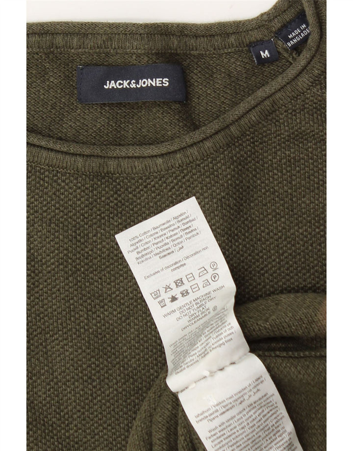 Jack & Jones Pull Col Rond Homme Vert Moyen Coton