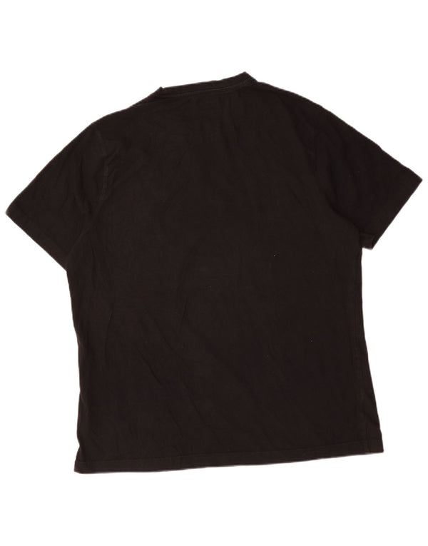 Champion T-Shirt Graphique Homme Top XL Noir Coton