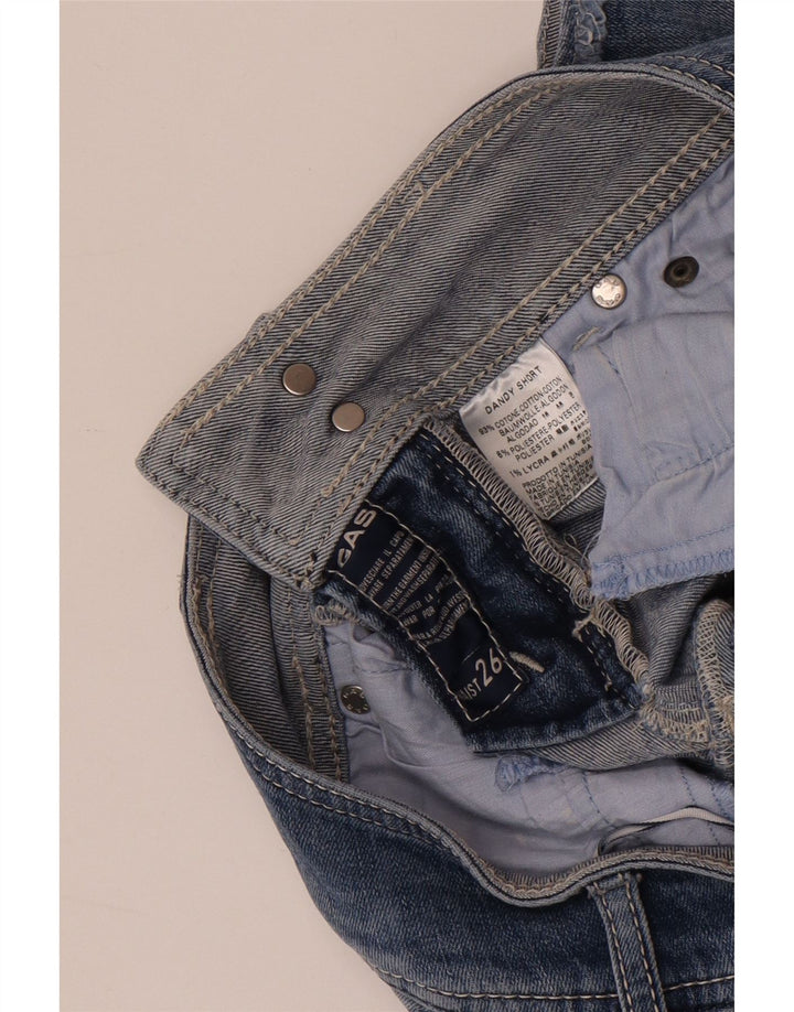 GUESS Short en Jean Femme W26 Petit Bleu Coton