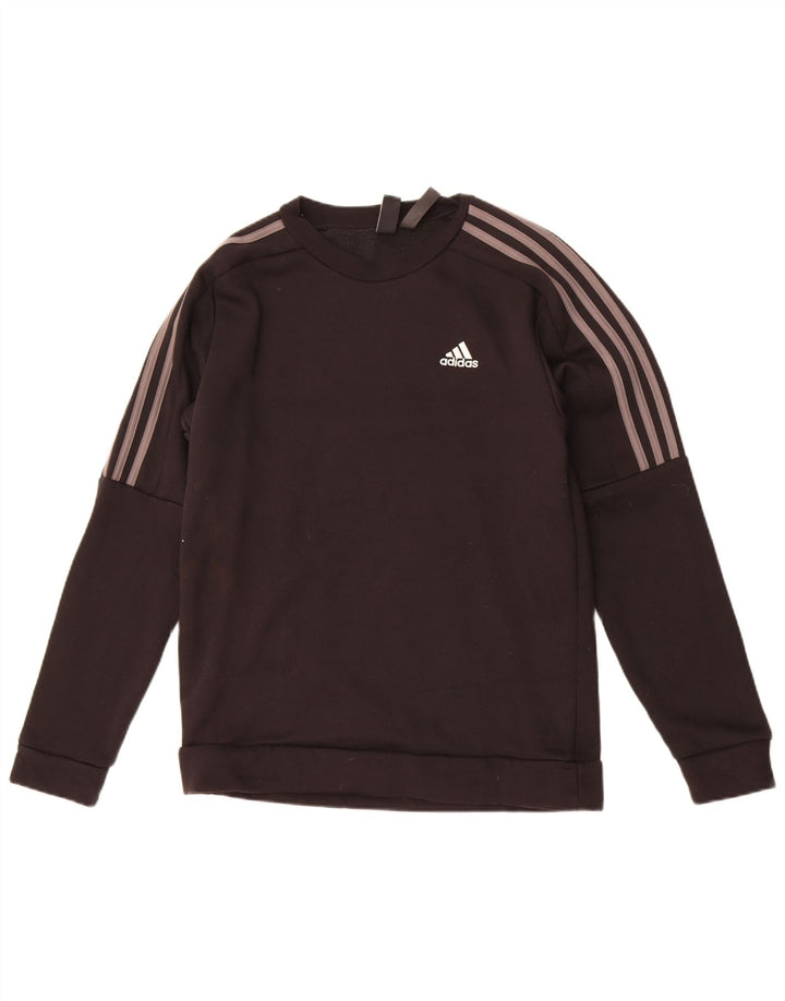 Adidas Sweat-shirt pour homme en coton noir Taille S