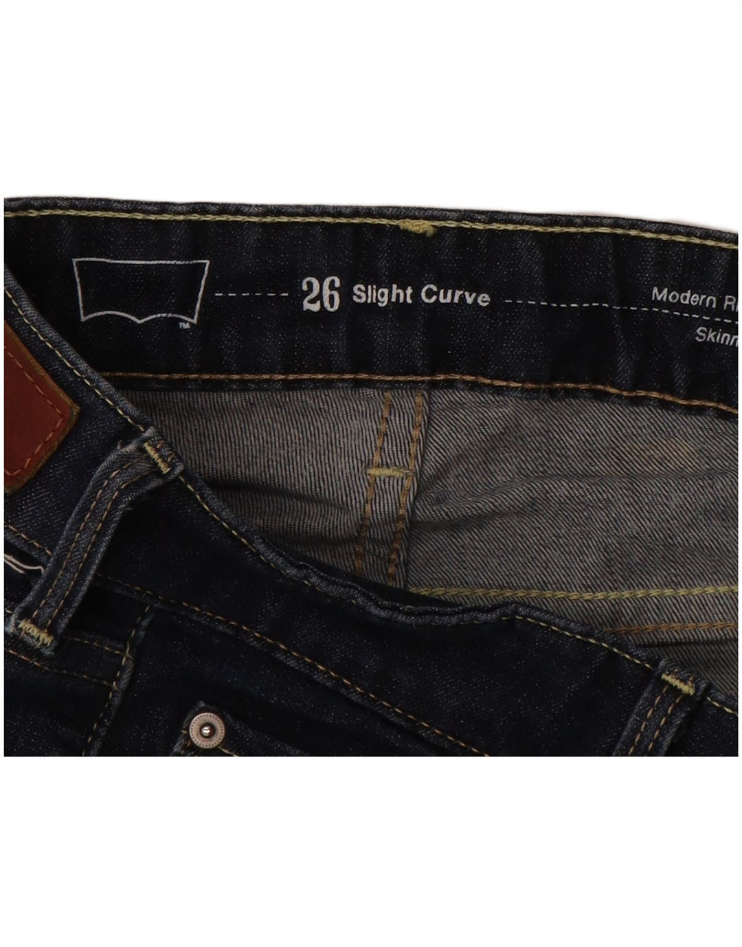 LEVI'S Jean skinny taille moderne Slight Curve femme W26 L29 bleu marine