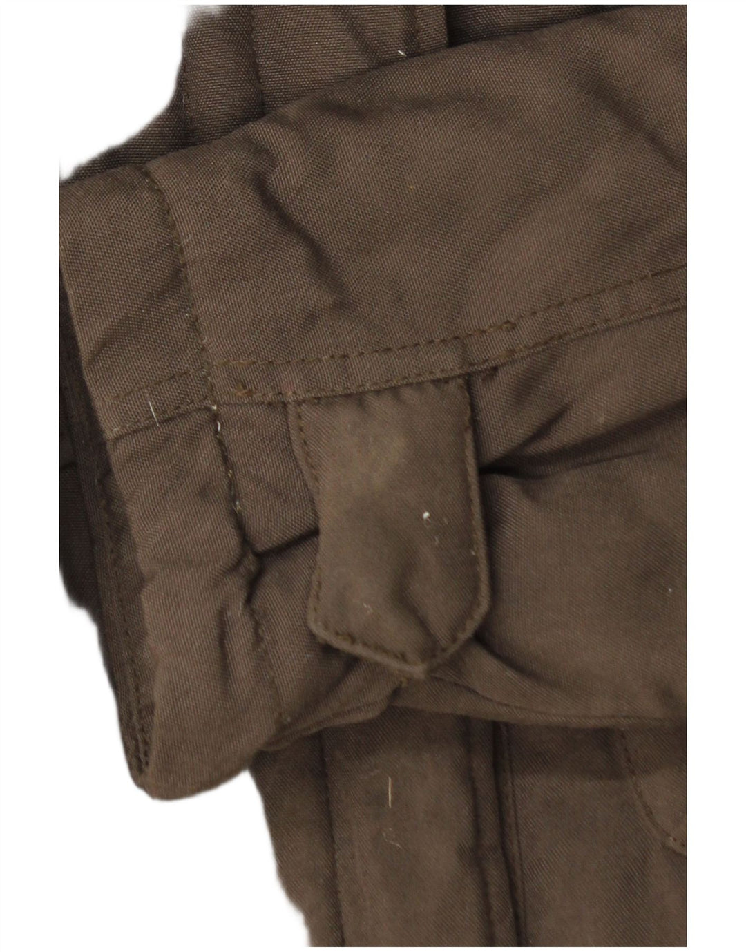 Woolrich Gilet rembourré militaire pour femme UK 12 Marron moyen