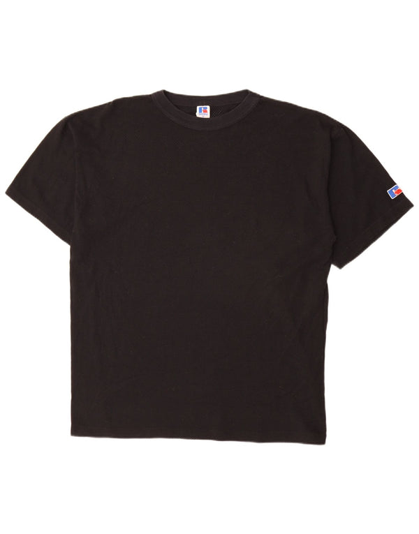 RUSSELL ATHLETIC T-Shirt Homme Haut XL Noir Coton