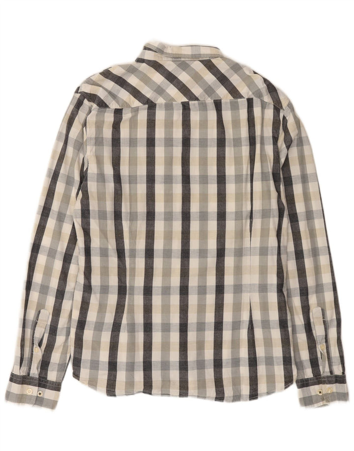Lee Chemise Homme Grand Carreau Gris Coton