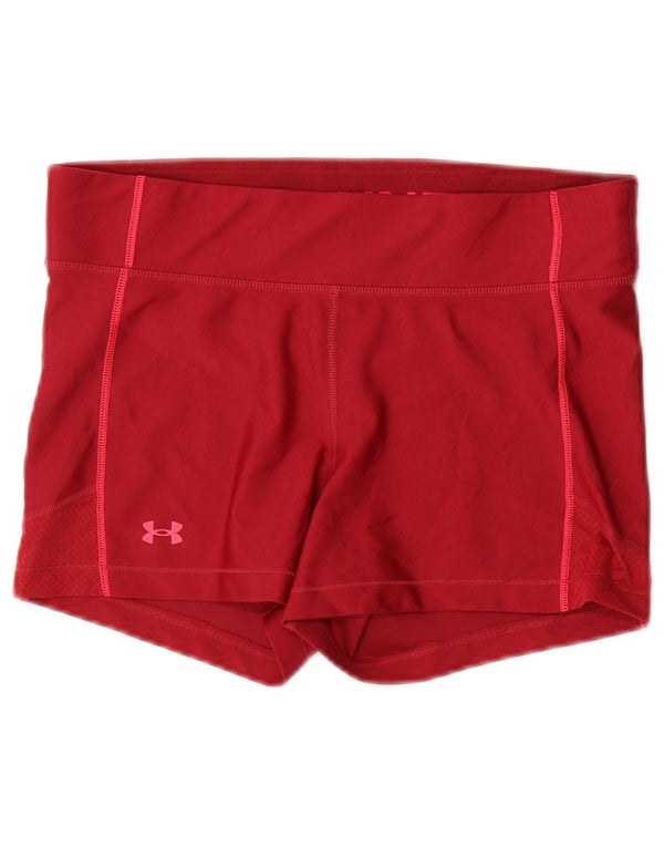 Under Armour Short de sport pour femme UK 14 Large Rouge