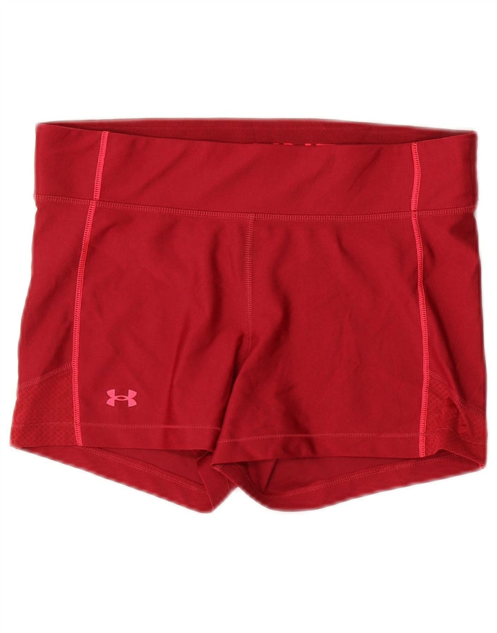Under Armour Short de sport pour femme UK 14 Large Rouge