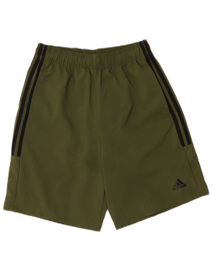 Adidas Short de sport pour homme Petit vert Polyester
