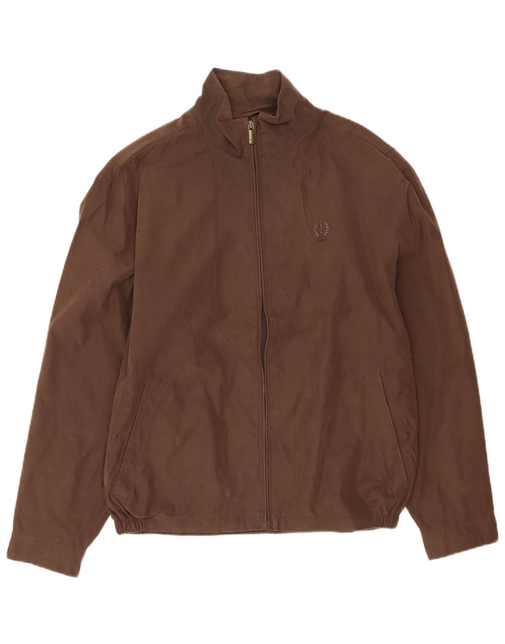 Izod Veste Bomber Homme UK 36 Petit Marron Polyester