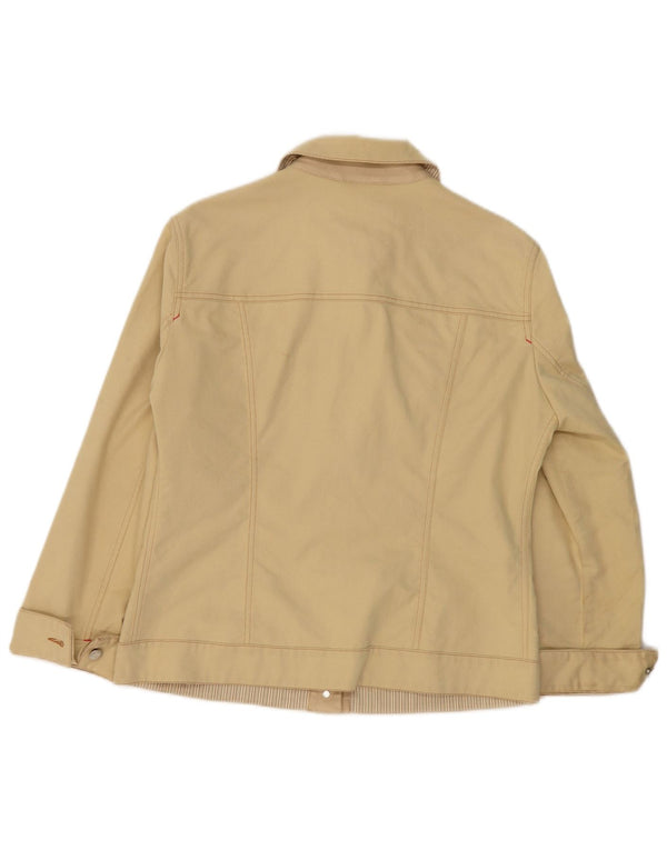 PAUL & SHARK Veste en jean Yachting pour femme UK 16 Large Jaune Coton