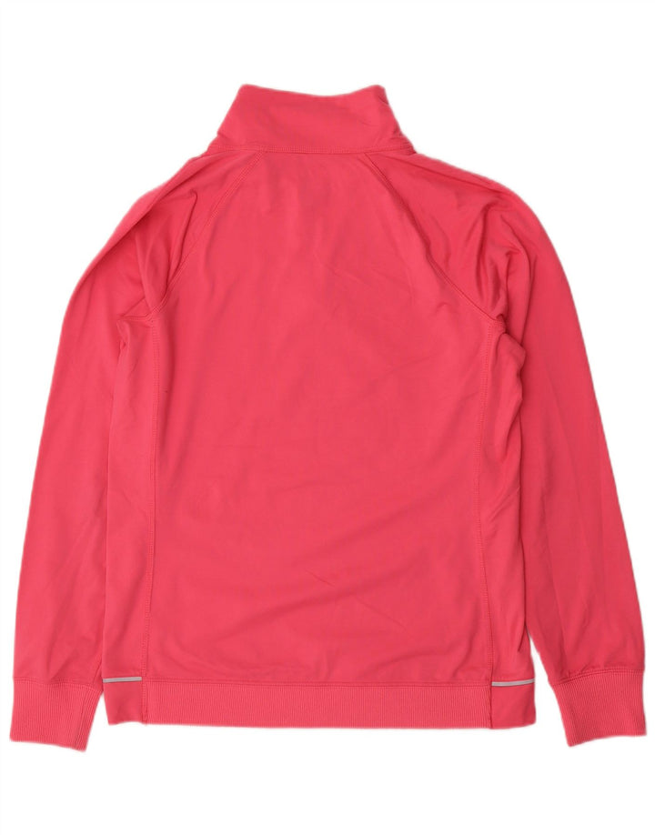 IZOD Sweat-Shirt Col Zippé Homme Petit Rose Polyester