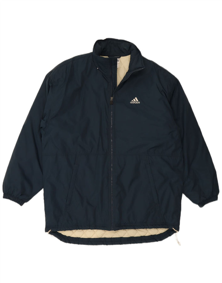 Adidas Veste rembourrée pour homme UK 38/40 Medium Bleu marine Nylon