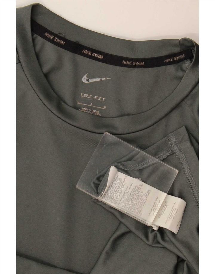 Nike Hommes Dri Fit T-Shirt Haut Large Gris Polyester