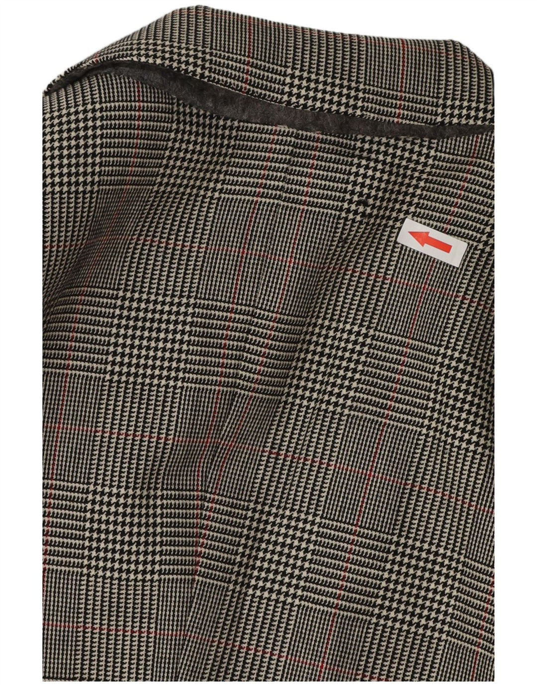 VINTAGE Veste Blazer 3 Boutons Homme UK 38 Pied-de-Poule Gris Moyen