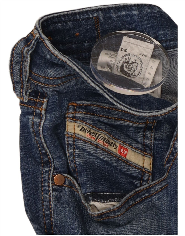 Diesel Jean Skinny Femme W34 L29 Bleu Coton