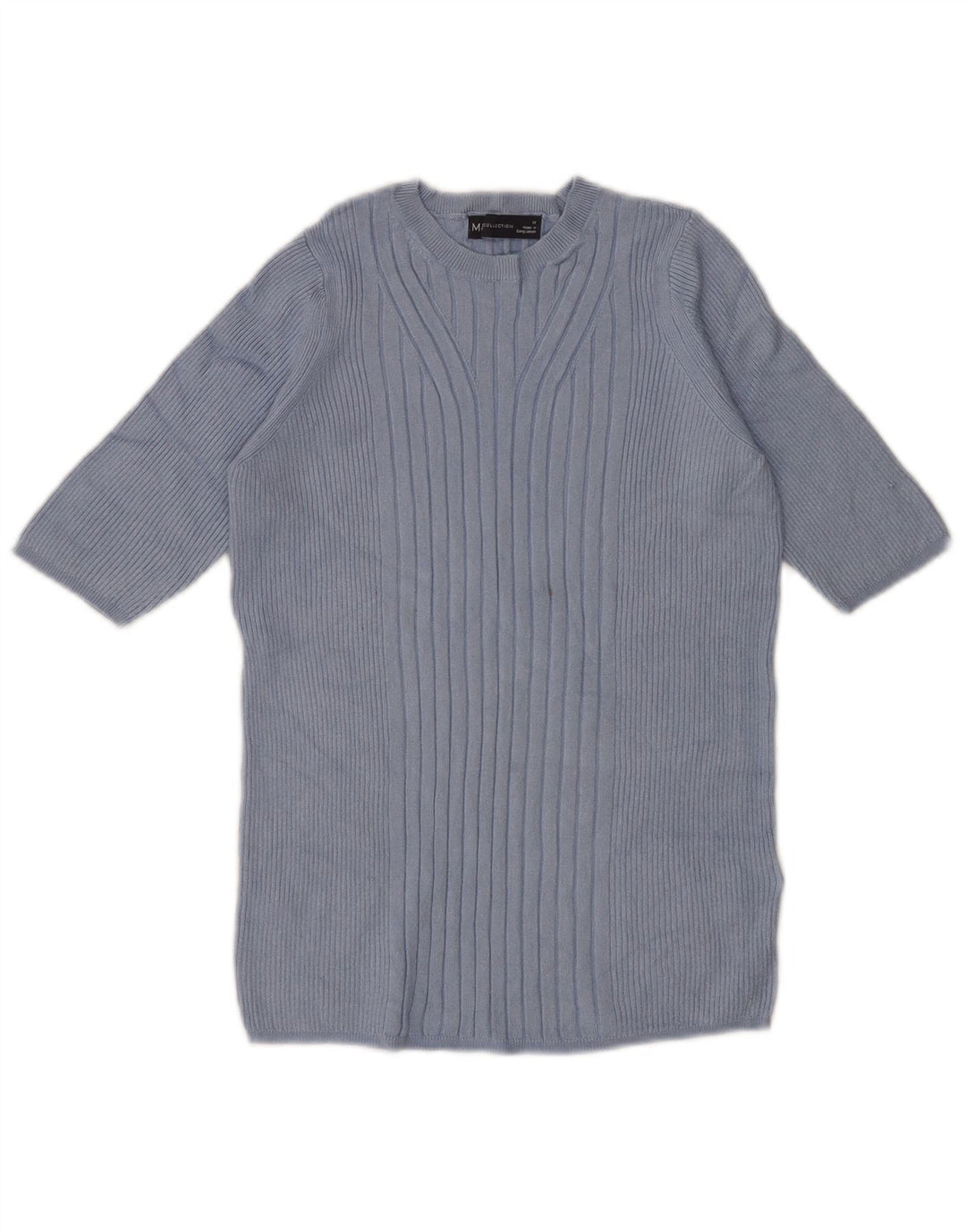MARKS & SPENCER Womens Crew Neck Jumper Sweater UK 12 Medium Blue