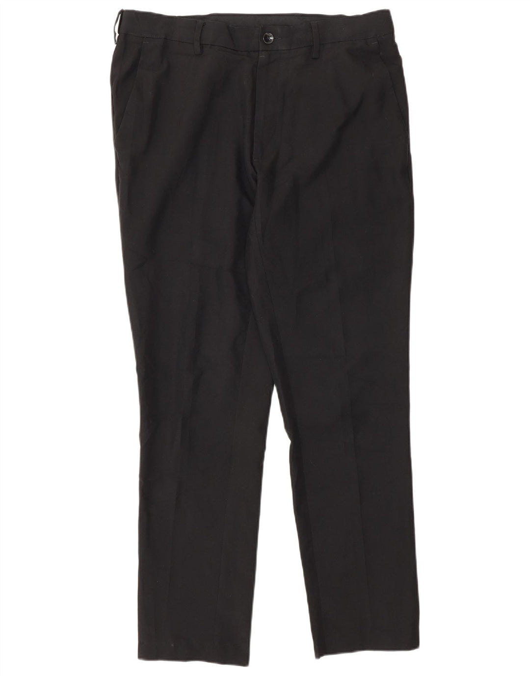Marks & Spencer Pantalon Chino Coupe Slim Homme W32 L29 Noir Polyester