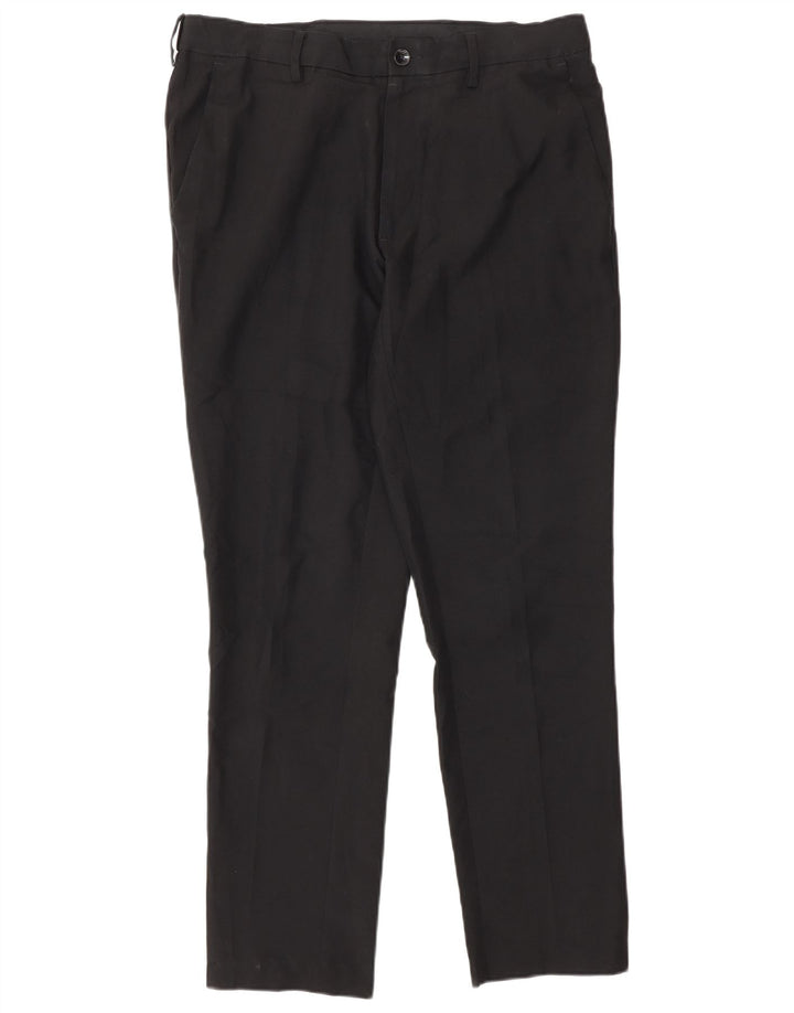 Marks & Spencer Pantalon Chino Coupe Slim Homme W32 L29 Noir Polyester