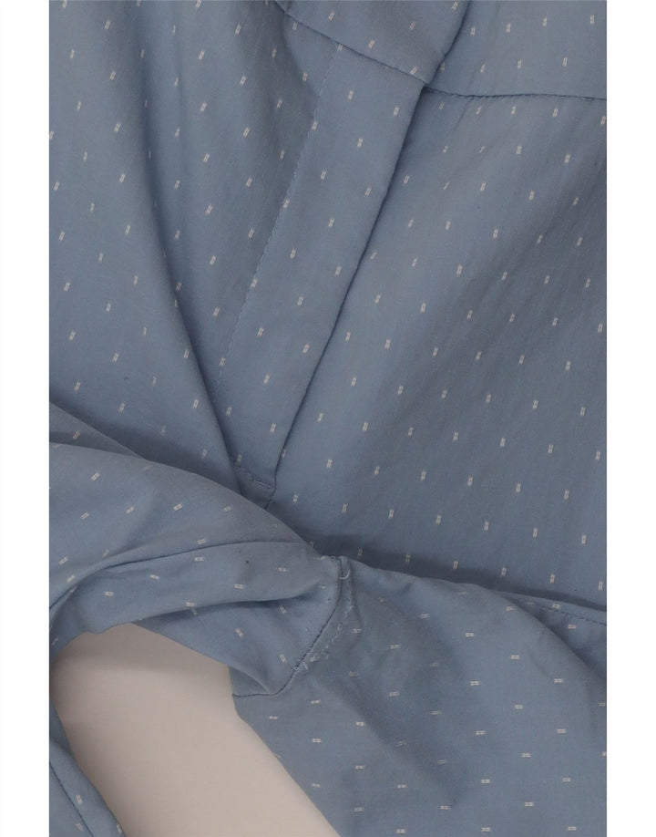 Pantalon Chino Slim Femme Zara Large W32 L27 Bleu Géométrique