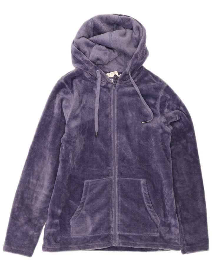 Mountain Warehouse Veste polaire à capuche pour femme UK 8 Small Violet Polyester