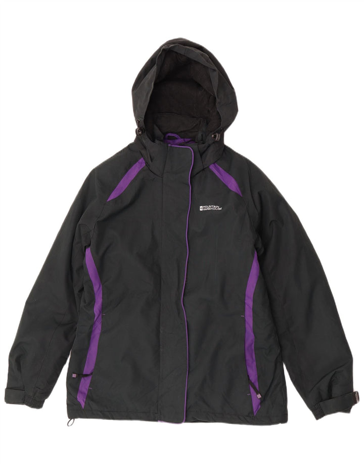 Mountain Warehouse Veste coupe-vent à capuche pour femme UK 8 Small Noir