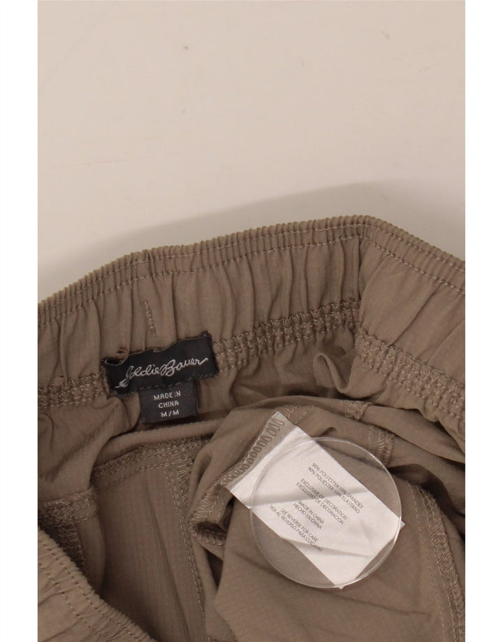 Eddie Bauer Pantalon court fuselé pour femme Medium W30 L24 Gris Polyester