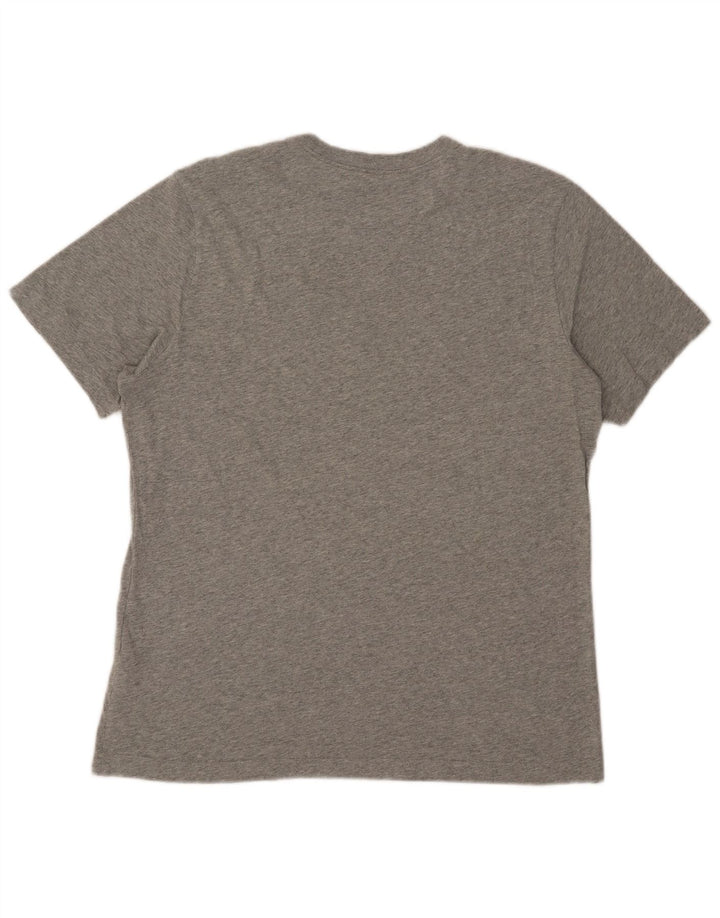 Nike T-Shirt Graphique Homme Gris Moyen Coton
