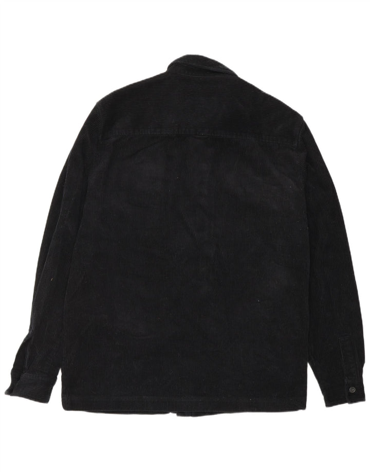 LYLE & SCOTT Chemise Velours Côtelé Homme Noir Moyen Coton