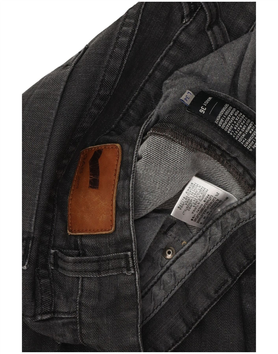 Gas Jean droit Morris homme W36 L30 gris coton
