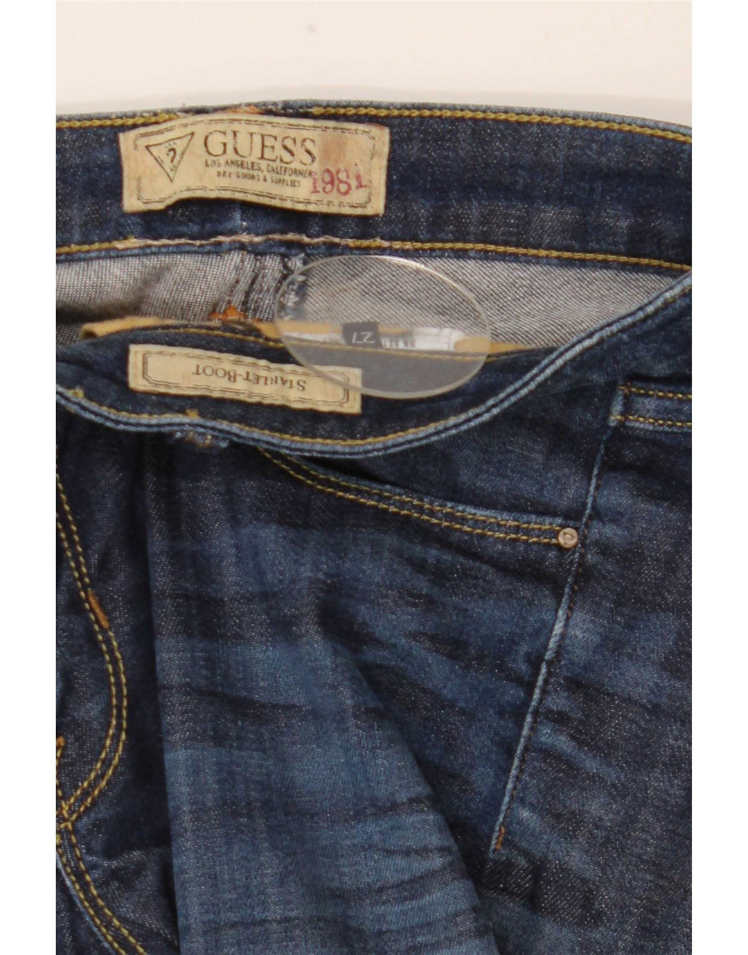 Guess Jean Bootcut Femme W27 L33 Bleu Marine
