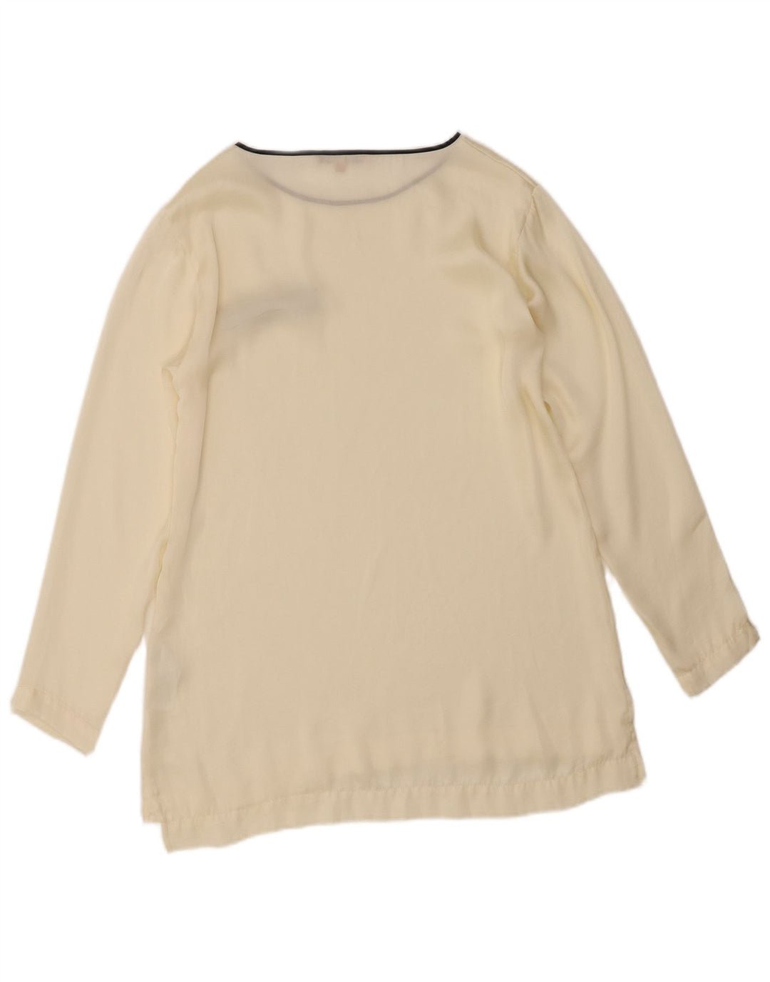 SILVIAN HEACH Womens Oversized Blouse Top UK 10 Small Off White Polyester