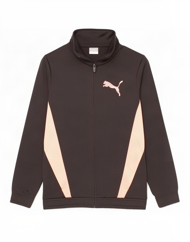 Puma Veste de Survêtement Graphique Garçon 9-10 Ans Noir Colorblock