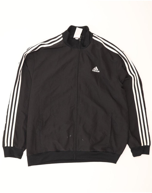 Adidas Veste de survêtement pour homme Large Noir Polyester