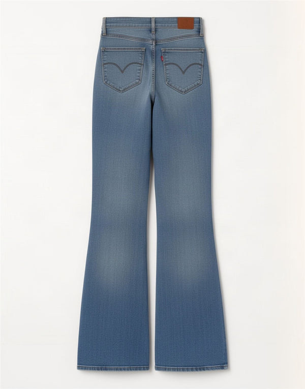 Levi's Jean Bootcut Taille Haute 725 Femme W28 L32 Bleu Coton