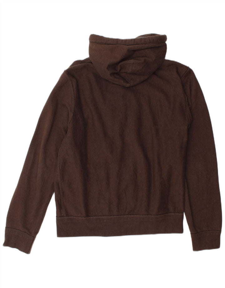 Zara Pull à capuche zippé graphique pour homme EU 40 Marron moyen