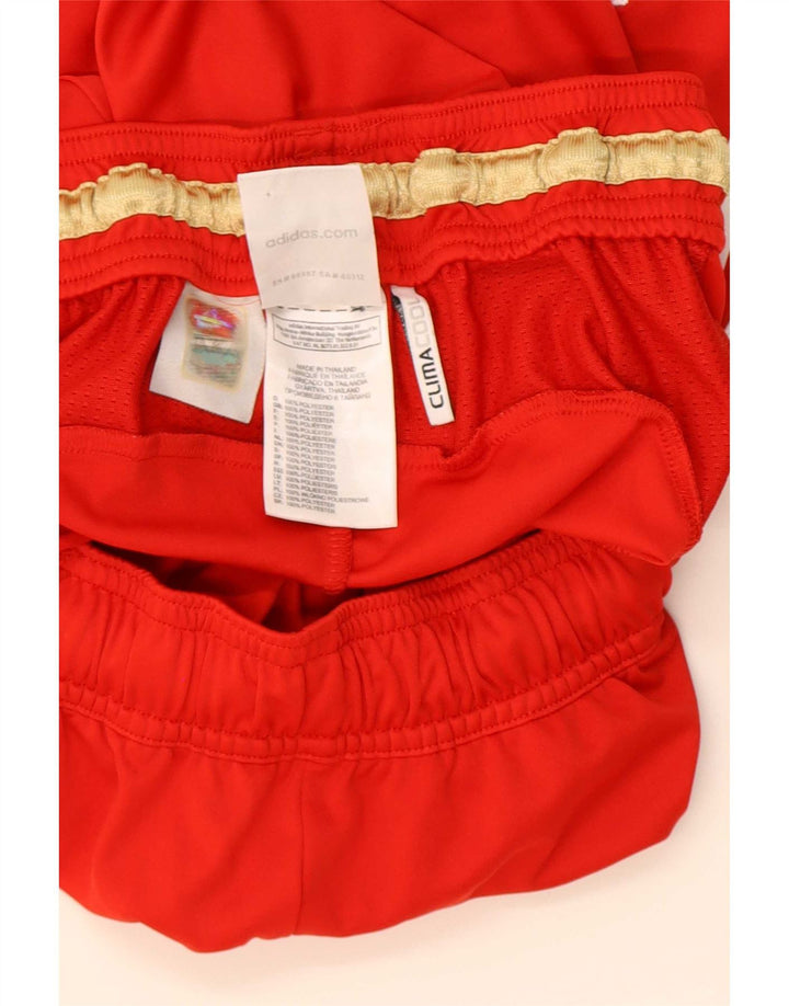 Adidas Short de sport Liverpool pour homme Petit Rouge Polyester