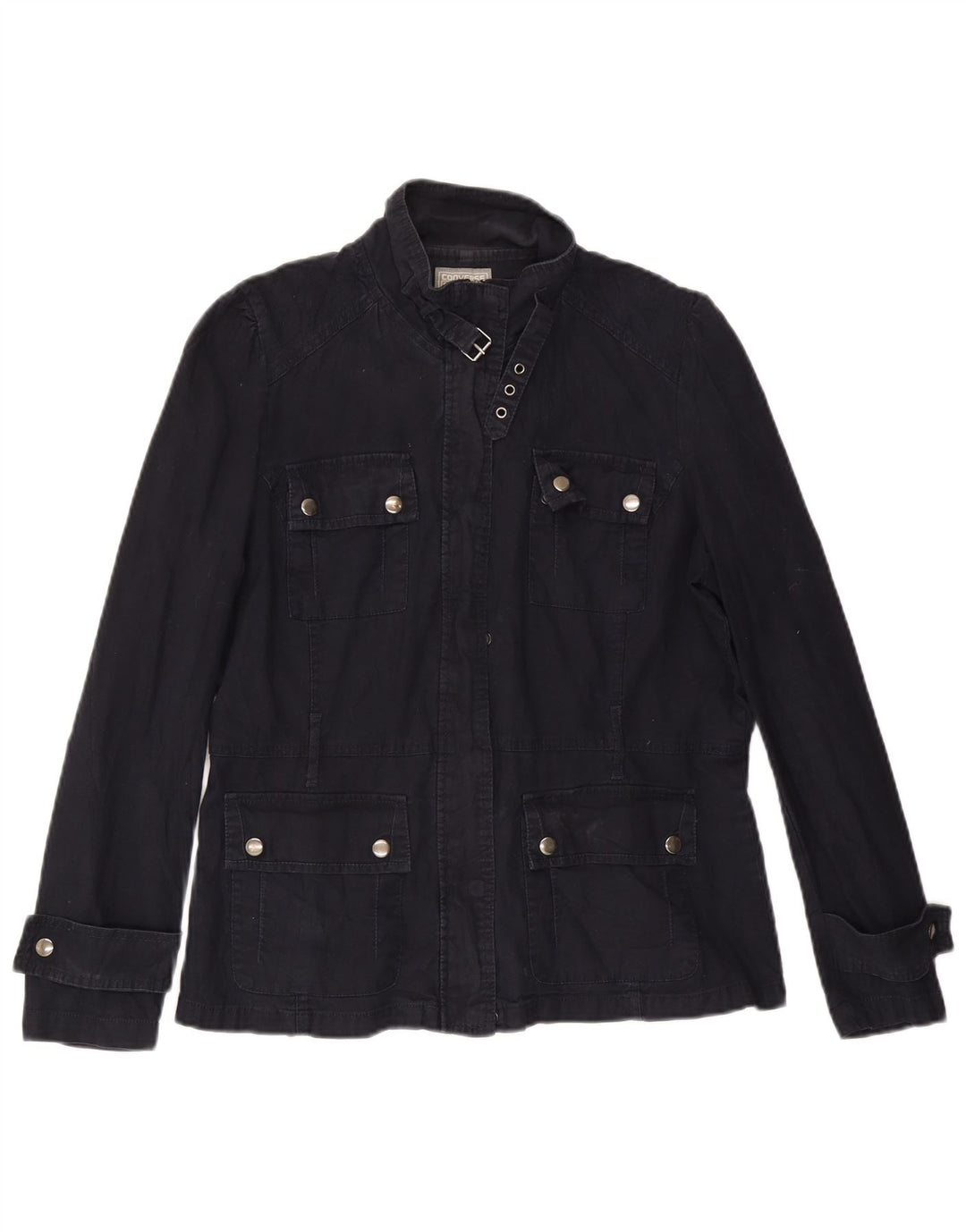 Converse Veste utilitaire pour femme UK 16 Large Bleu marine Coton
