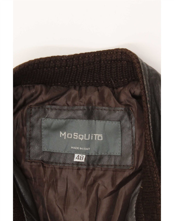 veste en cuir bomber homme vintage IT 48 Marron moyen