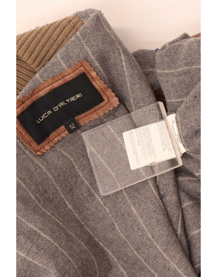 Luca D'altieri Veste en cuir pour homme IT 52 XL Gris